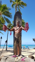Duke Paoa Kahanamoku Statue at Waikiki Beach